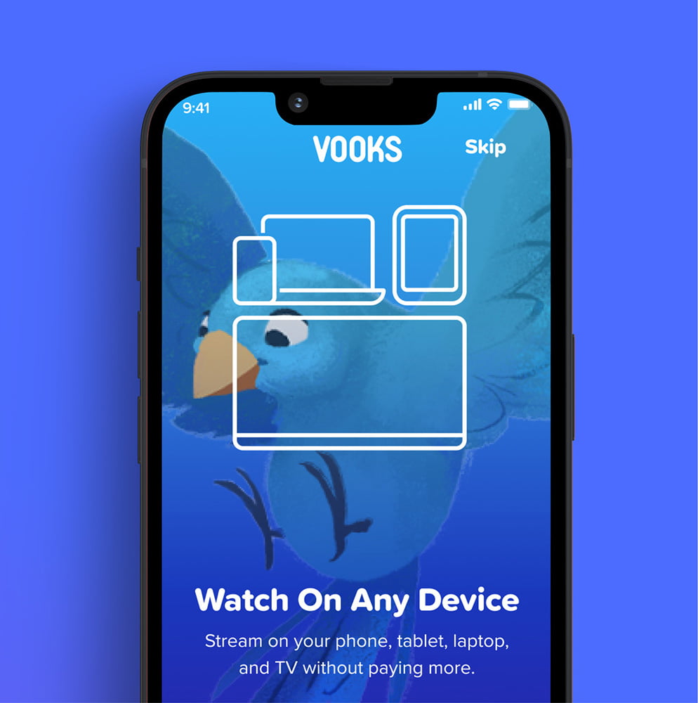 Vooks application can be used on any device